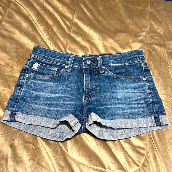 Ag Adriano Goldschmied Pants - AG Adriano Goldschmied Women’s Pixie Rolled Shorts Size 24